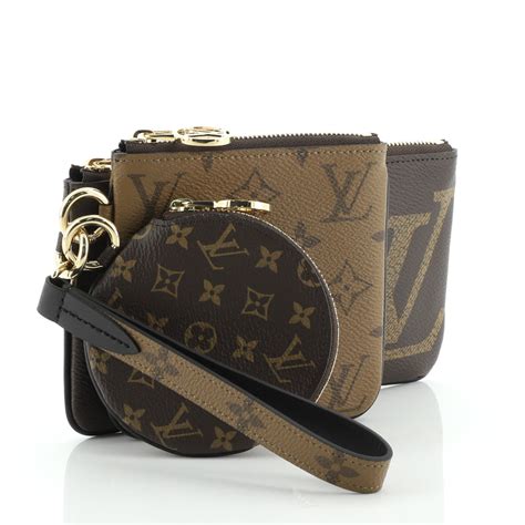 lv crafty trio pouch|Louis Vuitton Trio Pouch Set Limited Edition Crafty Monogram.